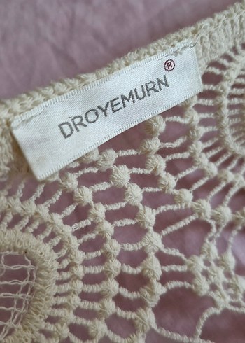 Bohem Dantel Detaylı Güpürlu Krem Yazlık Kadın Hırka - Görsel 8