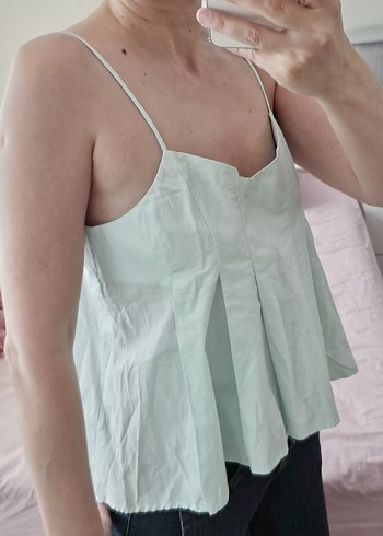 Zara Pilili İnce Askılı Kadın Mont Bluz M-38 - Görsel 2