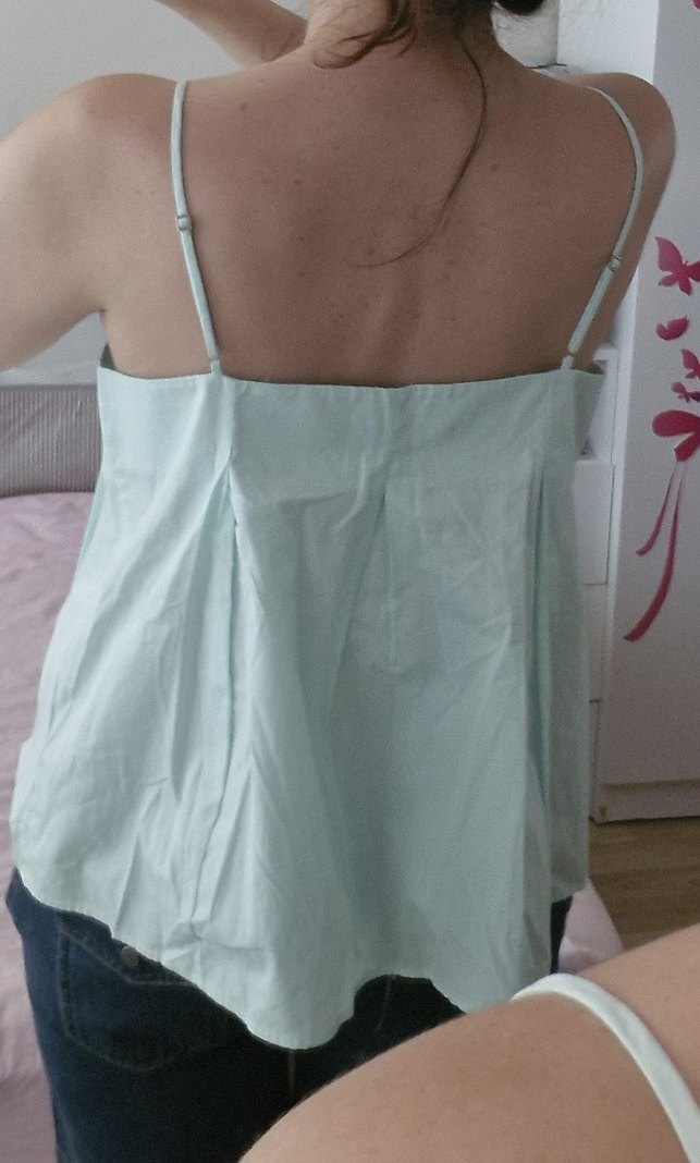 Zara Pilili İnce Askılı Kadın Mont Bluz M-38 - Görsel 3