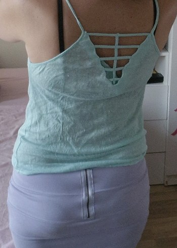 Lila Kısa Pamuk Elestan Etek S-M - Görsel 10