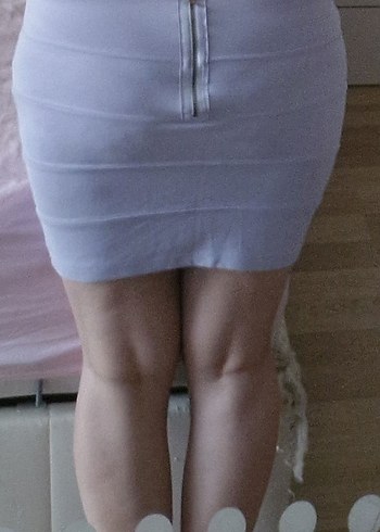 Lila Kısa Pamuk Elestan Etek S-M - Görsel 7