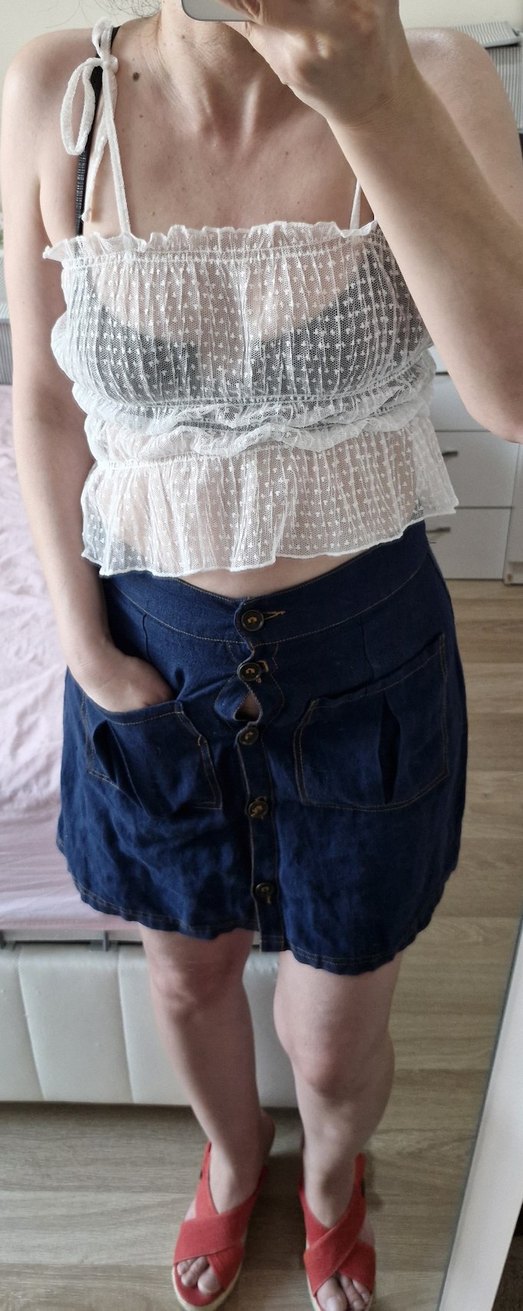 Never More İnce Askılı Beyaz Dantel Detaylı Büstiyer S-36 - Görsel 4