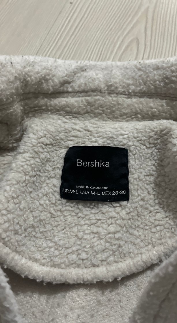 Gri Düğmeli  Kadın Kaban - Görsel 3