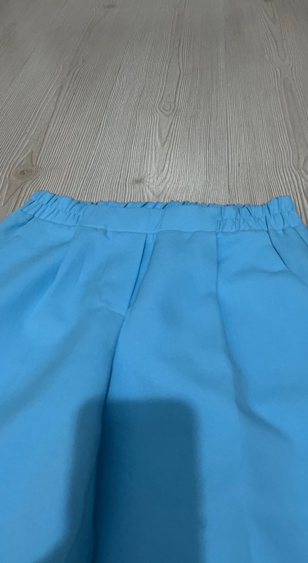 Mavi Pilili Kadın Kumaş Pantolon - Görsel 2