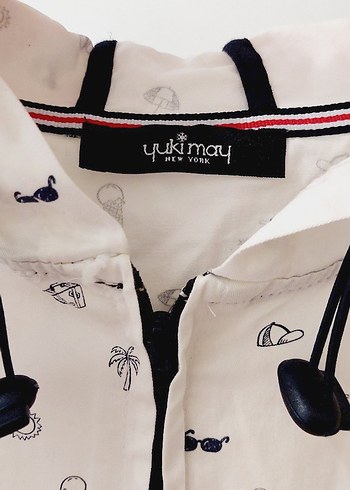 Düğmeli Beyaz Midi Kadın Yağmurluk - Görsel 3