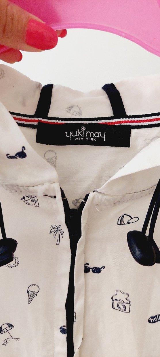 Düğmeli Beyaz Midi Kadın Yağmurluk - Görsel 3