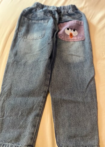 Gri Mavi Kız Kot Pantolon - Görsel 2