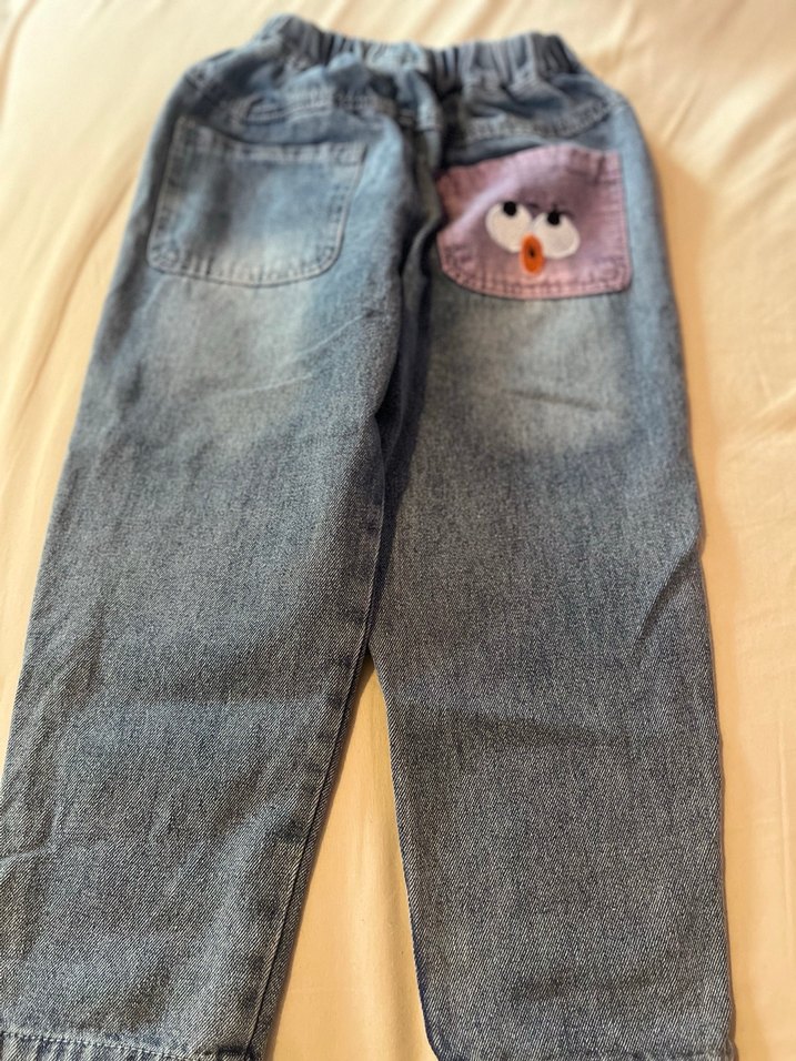 Gri Mavi Kız Kot Pantolon - Görsel 2