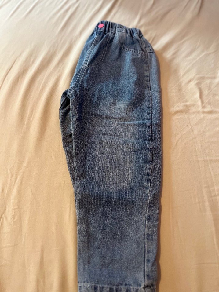 Gri Mavi Kız Kot Pantolon - Görsel 4