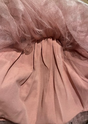 Dantel Detaylı Pembe Kız Çocuk Elbise - Görsel 4