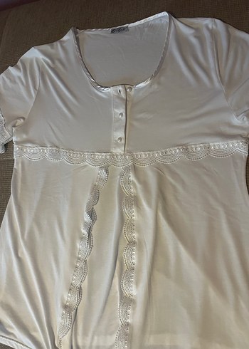 Sabahlık Lohusa Hamile pijama 3lü takım - Görsel 3