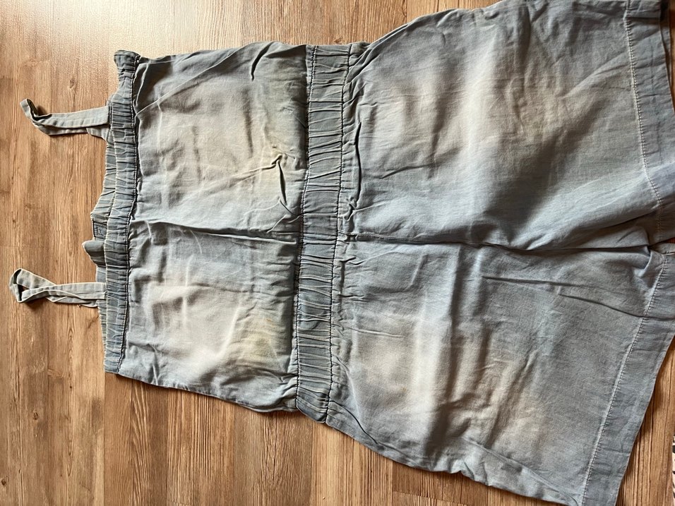 Mini Jean Kadın Şort Tulum - Görsel 3