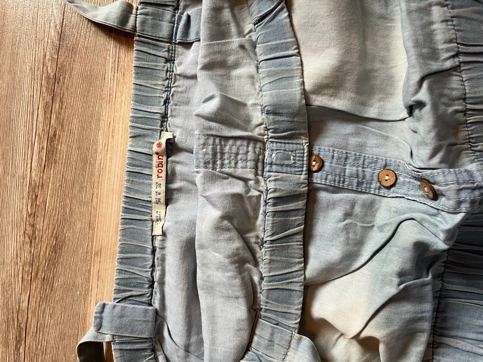 Mini Jean Kadın Şort Tulum - Görsel 2