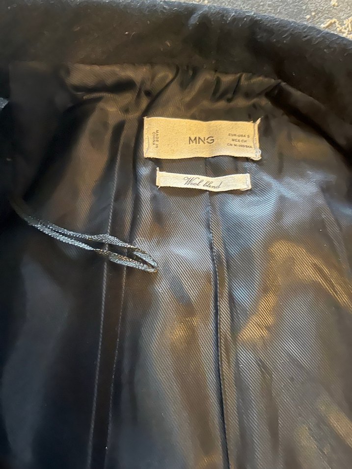 Düğmeli Siyah Midi Ofis Klasik kaban - Görsel 3