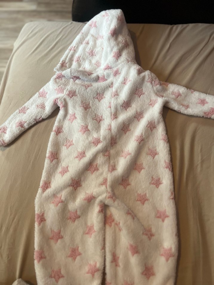 Kapüşonlu Pembe tulum - Görsel 2