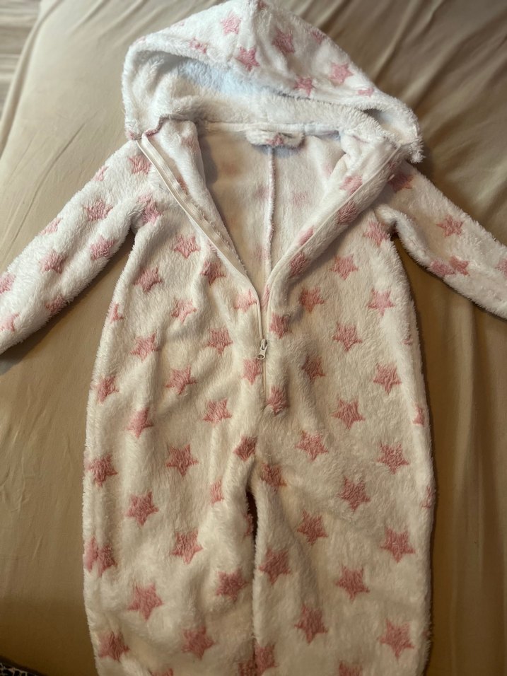 Kapüşonlu Pembe tulum - Görsel 3