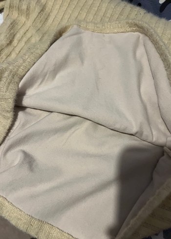 Bej Yüksek Yakalı Kadın Triko Kazak - Görsel 6