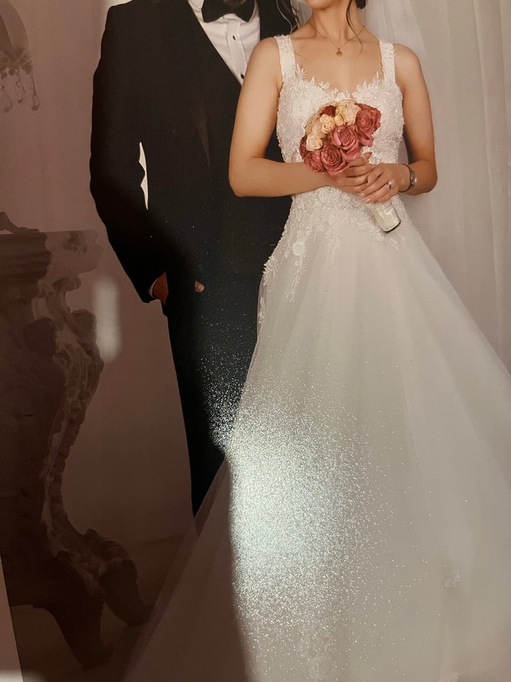 Straplez A Kesim Uzun Gelinlik - Görsel 4