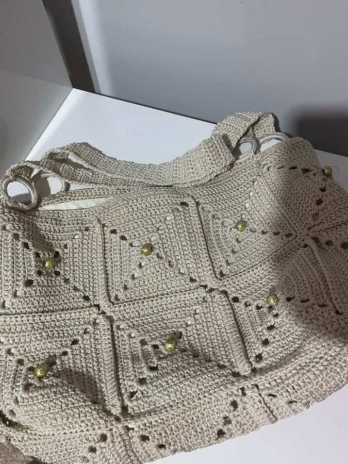 Bohem Örgü Kadın Çanta - Görsel 2