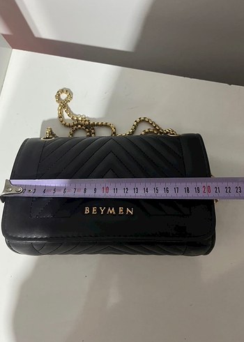 Zincir Detaylı Siyah Deri Kadın Çanta - Görsel 3