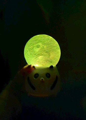 Beyaz Panda Figürlü Kar Küresi - Görsel 2