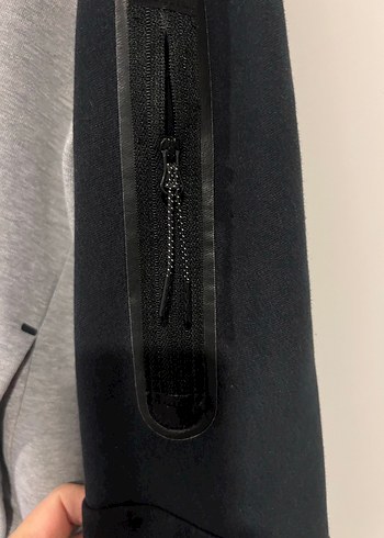 Nike Gri Kapüşonlu Fermuarlı Sweatshirt - Görsel 5