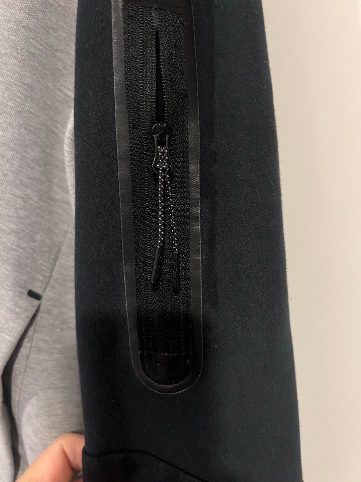 Nike Gri Kapüşonlu Fermuarlı Sweatshirt - Görsel 5