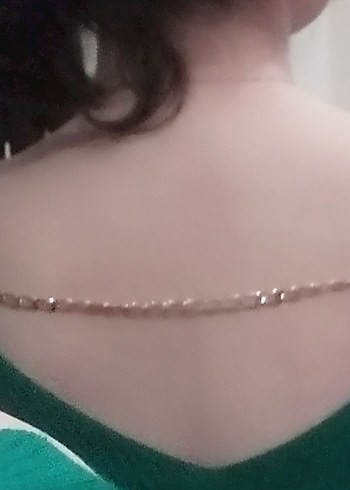 Kadın Triko Elbise Yeşil-Mavi - Görsel 2