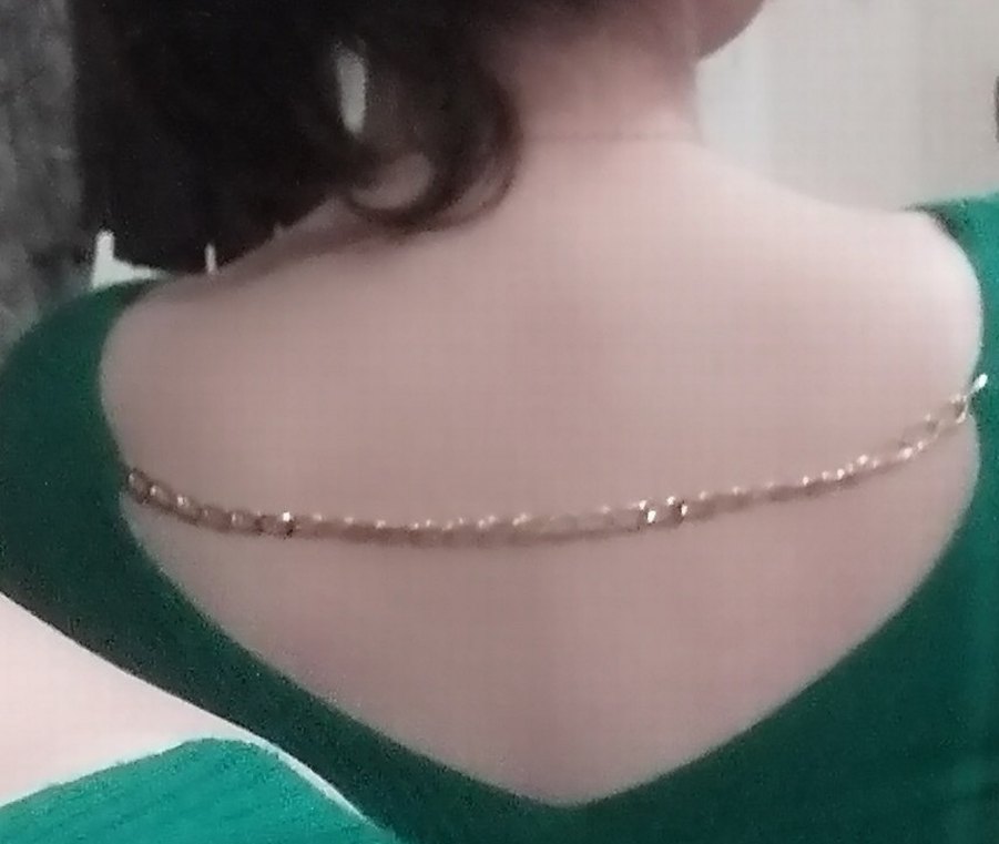 Kadın Triko Elbise Yeşil-Mavi - Görsel 2