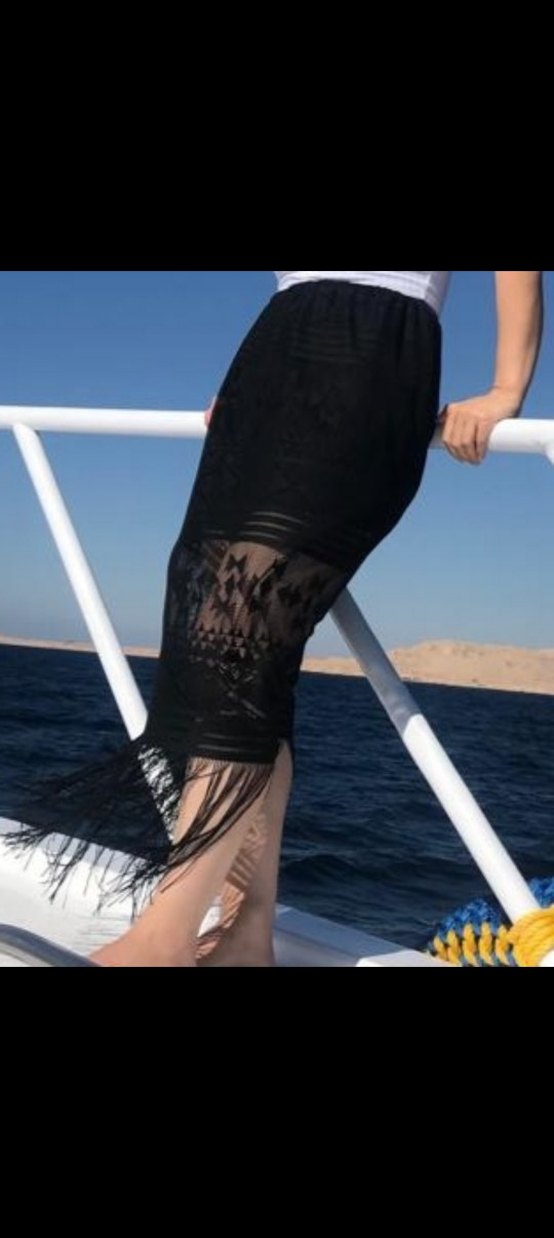 Mor mayo ve siyah pareo - Görsel 2