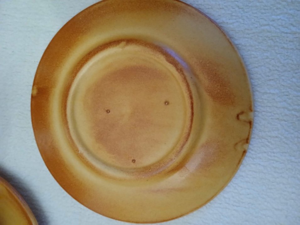 Bej Renkli Seramik Vintage Çay kahve Seti - Görsel 4