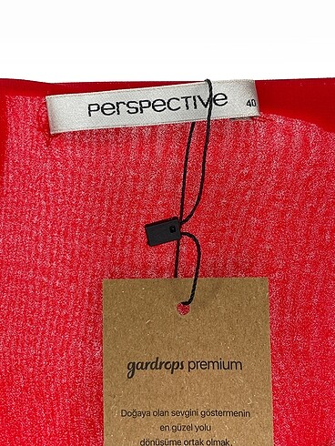 40 Beden kırmızı Renk Perspective Bluz %70 İndirimli.