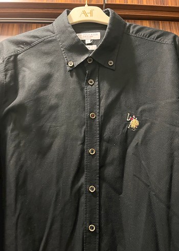 Siyah Erkek Uzun Kollu Düğmeli Gömlek - Görsel 4