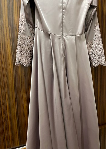 Vizyon renkte, Uzun Kollu Nakışlı, Abiye Elbise Özel dikim - Görsel 11