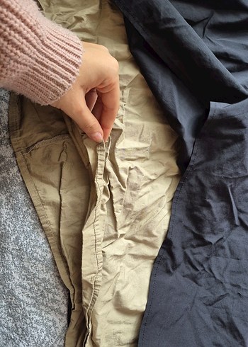 Gri Rahat Kesim Hamile Uzun Etek - Görsel 4