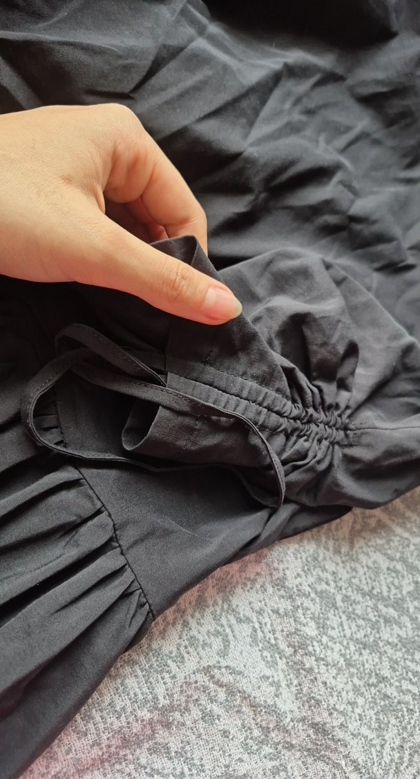 Gri Rahat Kesim Hamile Uzun Etek - Görsel 2