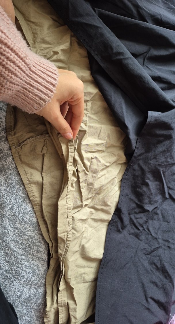 Gri Rahat Kesim Hamile Uzun Etek - Görsel 4