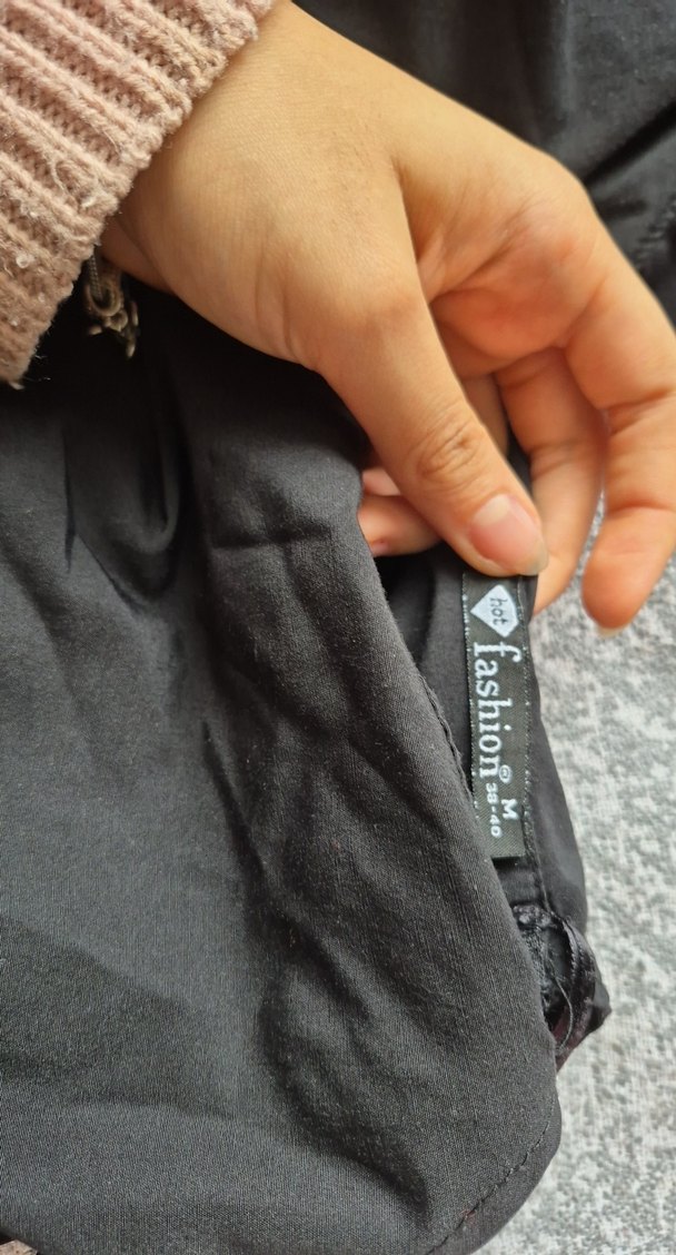 Uzun Siyah Keten Tulum, Kemerli, İnce Askılı - Görsel 5