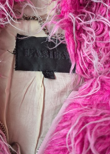 Pembe Kapüşonlu Kadın Suni Kürk Ceket - Görsel 3