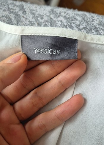 V Yaka Beyaz Keten Salaş Midi Kadın Gömlek - Görsel 3