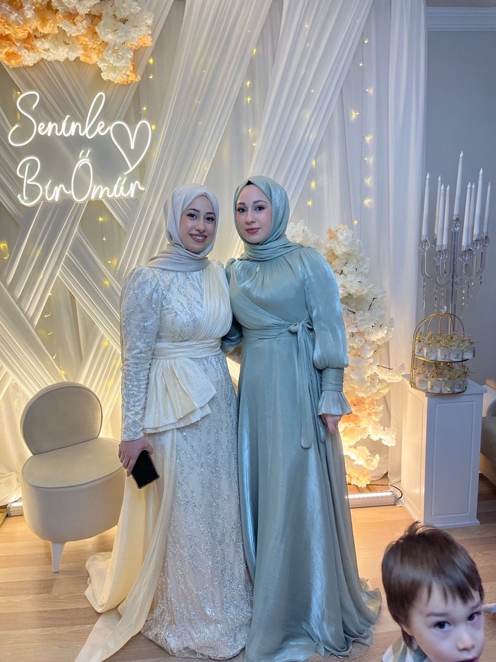 Bej Bohem Salaş Uzun Elbise - Görsel 2