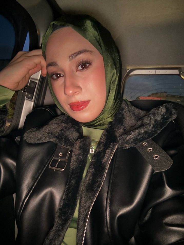 Siyah Kürklü Deri Goth Kadın Ceket - Görsel 3