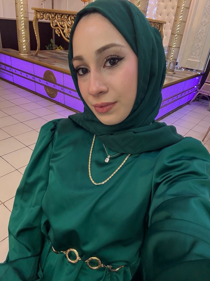 Uzun Kollu, Yüksek Yakalı Kadın Elbise - Görsel 2