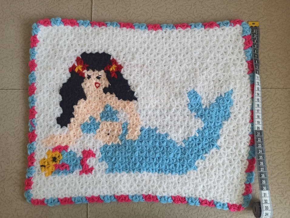 Pastel Renkli Deniz Kızı Desenli Banyo Süngeri - Görsel 2