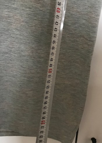 Gri Baskılı Keten Hamile Tişörtü - Görsel 3