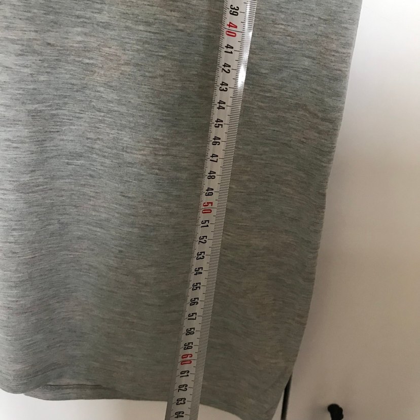 Gri Baskılı Keten Hamile Tişörtü - Görsel 3