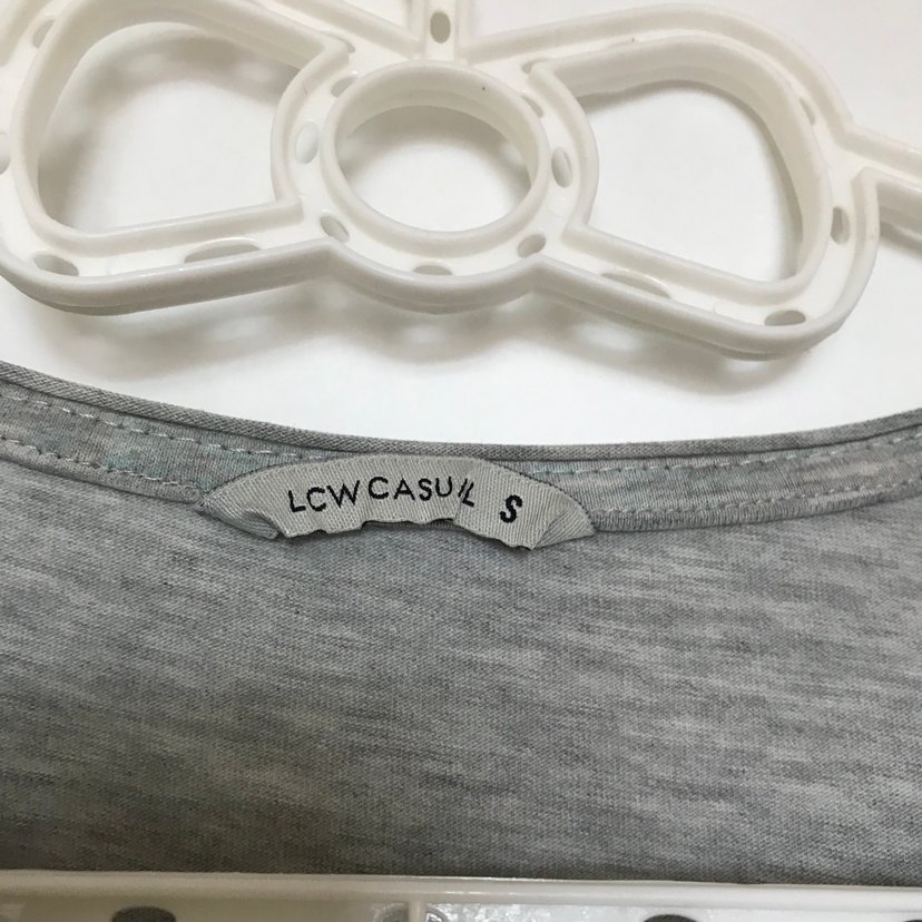 Gri Baskılı Keten Hamile Tişörtü - Görsel 4