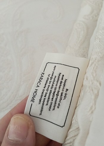 İşlemeli Beyaz Yastık, Yastık Kılıfı ve Yatak örtüsü - Görsel 3