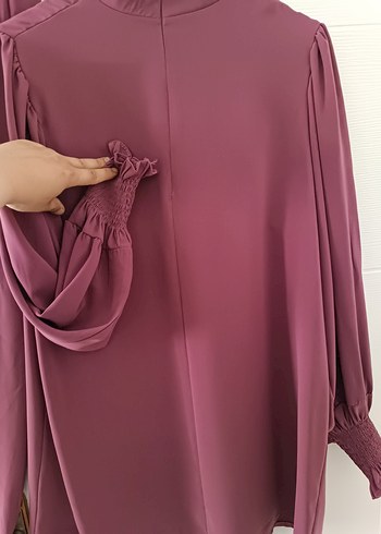Diğer Drapeli Gül kurusu Kadın Tunik