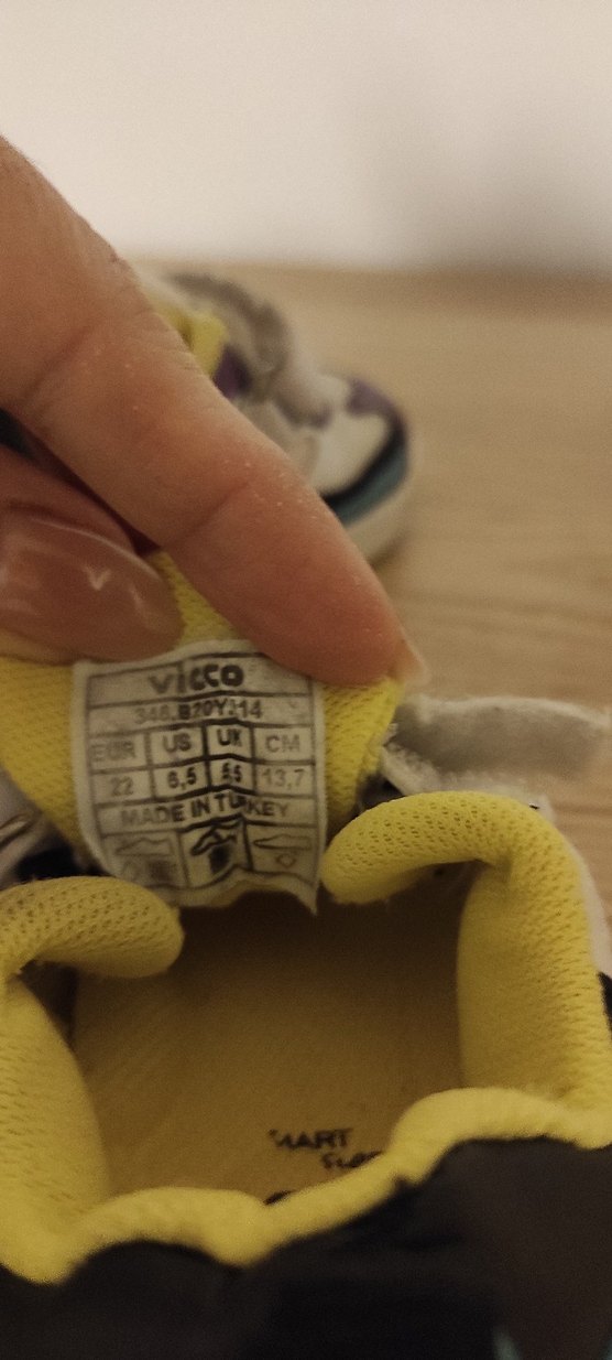 Vicco 22 numara Renkli Bağcıksız Spor Ayakkabı - Görsel 4